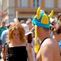 サッカーの前に